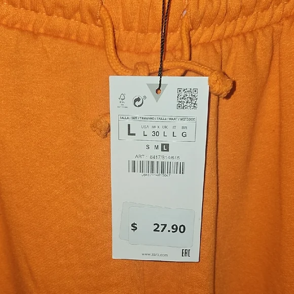 Zara Vibrant Orange Loungewear Set - Picture 2 of 5